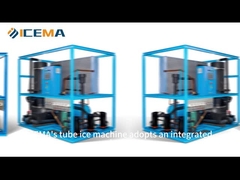 얼음 덩어리! 2T 튜브 얼음 기계 의 냉각 기적 을 탐구 함