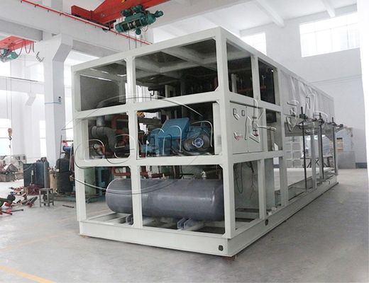 산업적인 R22 R404A 직접적인 냉각 괴빙 기계 신선한 물 10 톤