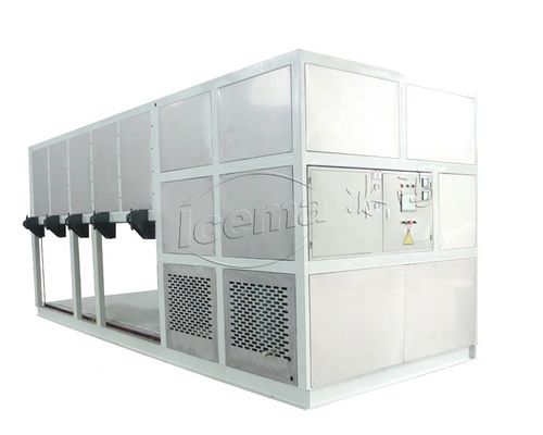 산업적인 R22 R404A 직접적인 냉각 괴빙 기계 신선한 물 10 톤