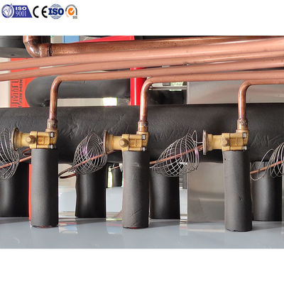 직접 냉각 블록 얼음 기계 1 냉각 액체 R22 / R404A 얼음 곰팡이 크기 380 * 180 * 1000mm 6450 * 2360 * 2530mm