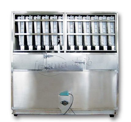 22*22*22mm 얼음 큐브 크기 마이크로 컴퓨터 제어 시스템과 함께 산업 얼음 큐브 기계