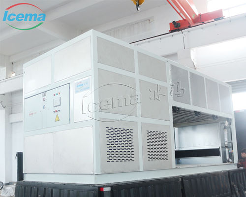 주문 37.5KW 냉각 용량 스테인레스 스틸 판 증발기와 함께 직접 냉각 블록 얼음 기계 online manufacture