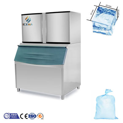 주문 250KG 용량 자동 얼음 만드는 기계 1000kg / 24h 상업용 얼음 생산 online manufacture