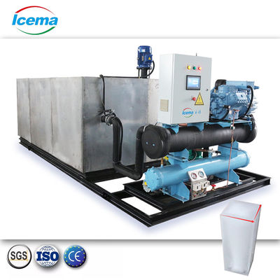 500kg/day-50t/day 공기 냉각 콘덴세이션으로 자동 소금 덩어리 얼음 기계
