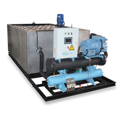 19.75KW 다기능 2T 5T 10T 20T 5000kg 얼음 생산을 위한 소금 덩어리 얼음 공장