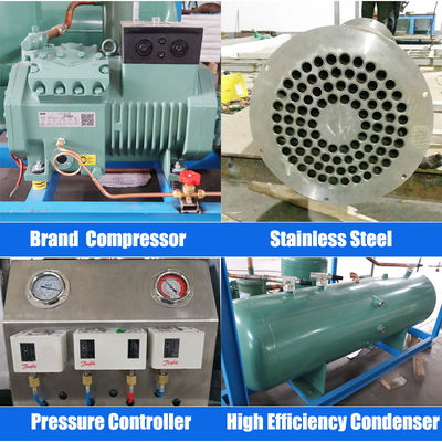 8.66KW 튜브 얼음 메이커 화학 공장에서 바를 위한 편리하고 내구성