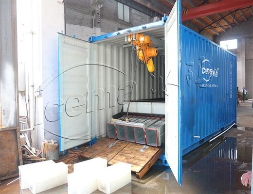 RefComp 압축기 31.25KW 8T 컨테이너 블록 얼음 기계