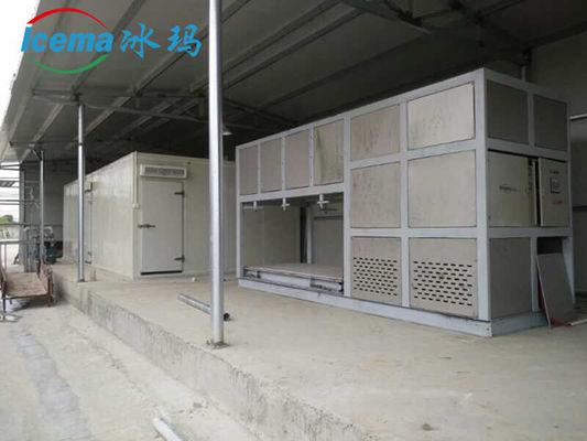 5 톤 산업용 얼음 제조 기계, 직접 냉각 및 R404A/R22 냉매