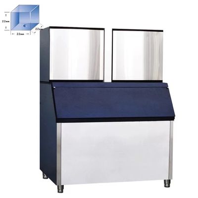 1245*645*760mm 상업용 자동 아이스큐브 기계 최신 모델 700kg-1000kg/24h