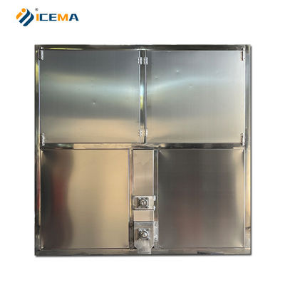 22*22*22mm 얼음 크기 1톤 2톤 3톤 산업용 얼음 큐브 제조 기계 10.5kW 전력
