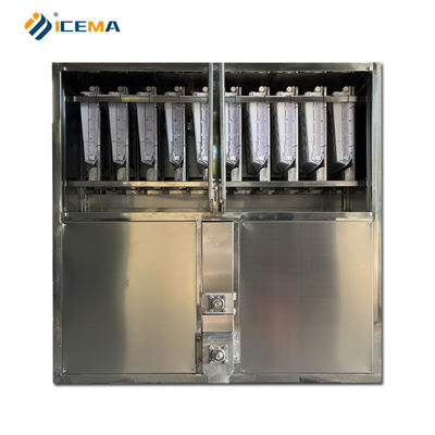 22*22*22mm 얼음 크기 1톤 2톤 3톤 산업용 얼음 큐브 제조 기계 10.5kW 전력