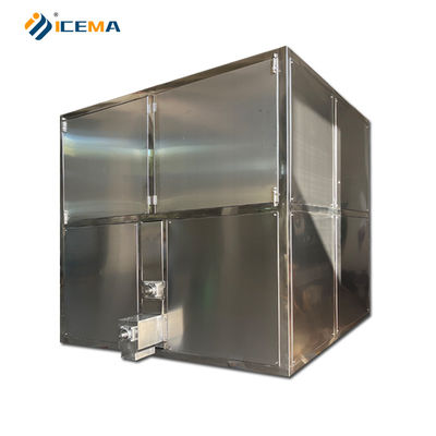 22*22*22mm 얼음 크기 1톤 2톤 3톤 산업용 얼음 큐브 제조 기계 10.5kW 전력