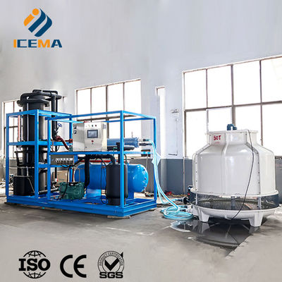 ICEMA 튜브 얼음 만드는 기계 사용자 정의 가능한 매일 출력 1T-30T 판매에 적합 얼음 바 호텔은 포장 기계와 함께 제공 될 수 있습니다 얼음 봉지