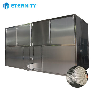 주문 350KG 얼음 저장 용량 5톤 산업 얼음 큐브 메이커 기계 현장 유지 보수 online manufacture