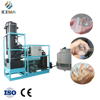 주문 ICEMA 25T/24H Industrial Tube Ice Machine with 21mm/24mm/28mm/34mm Tube Ice and -8 ℃ Temperature for High Efficiency Cooling online manufacture
