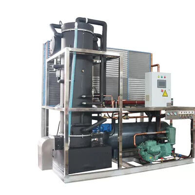 주문 10 Ton Industrial Fresh-keeping Tube Ice Machine with 1000 kg Ice Storage and 18 Months Warranty online manufacture