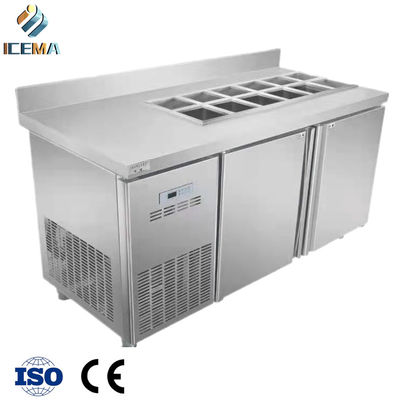 좋은 가격 신선한 식품 R134A R22를 위한 340L 작업대 냉장고 온라인으로