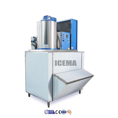 좋은 가격 상업용 ICEMA 1T 2.1kw 냉각 용량 산업 플레이크 아이스 머신 온라인으로