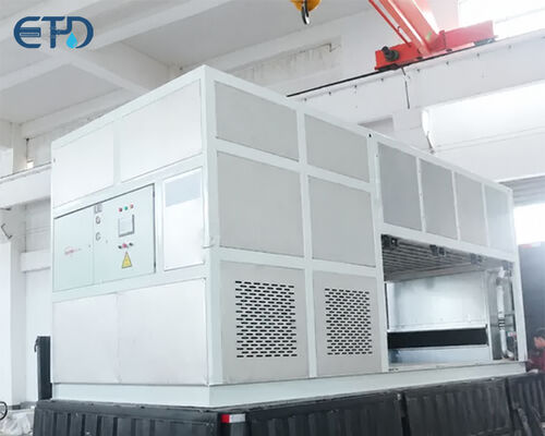 37.5KW 냉각 용량 스테인레스 스틸 판 증발기와 함께 직접 냉각 블록 얼음 기계